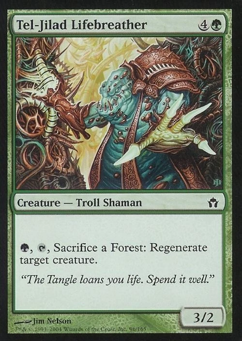 Tel-Jilad Lifebreather -Foil Medium Play MTG Fifth Dawn - Image 1 of 1