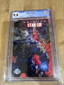 Stan Lee Tribute #1 2025 Cgc 9.8 NYCC Tom Hardy Battle Damage LTD 45/75 Graded - Picture 1 of 5