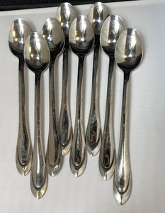 Cambridge 7.5" Stainless Teaspoons – Set of 8 Simple Silver Flatware - Picture 1 of 6