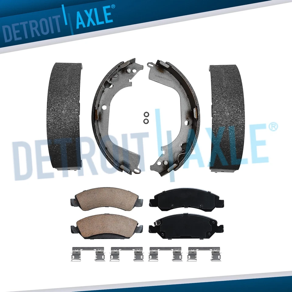 Front Brakes Pads Rear Shoes Kit for 2008-2013 Chevy Silverado GMC Sierra 1500 - Image 1 of 4