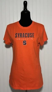Champion Syracuse University Short Sleeve Shirt Womens Size Large Orange - Picture 1 of 16
