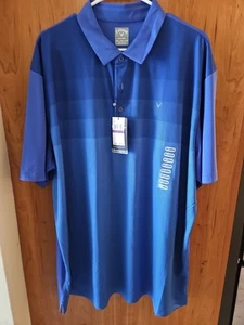 Callaway Golf Polo Herren XXL Opti-Dri feuchtigkeitsableitendes Performance BLUES Shirt Neu mit Etikett - Bild 1 von 6