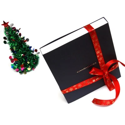 Caja de regalo CAMELLUCCI para hombre pajarita autoatada 100 % seda mariposa grande S720 Foto 1 de 4