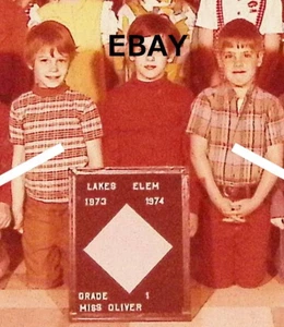 1973 74 Schulklasse Foto Seen Grundschule Klasse 1 Miss Oliver Lehrerin - Bild 1 von 3