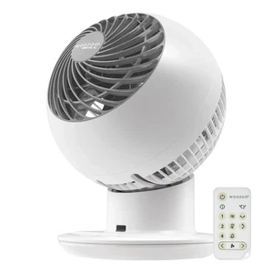 Woozoo 5-Speed Oscillating Fan with Remote Control - White / Customer return! - Picture 1 of 4