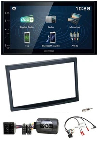 Kenwood 2DIN Bluetooth Lenkrad USB DAB Autoradio für Citroen C3 C2 Berlingo schw - Bild 1 von 9