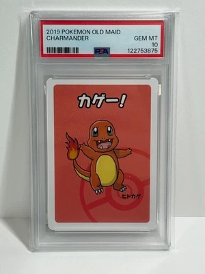 PSA 10 GEM MINT Japanese Charmander Babanuki Old Maid Pokémon Center Card 2019 - Image 1 of 2