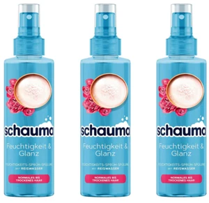 3x Schauma Sprühpflege Feuchtigkeit & Glanz Sprühspülung mit Reiswasser,200ml - Bild 1 von 1