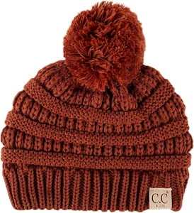Kinder Beanie Baby Kleinkind Zopfmuster Kinder Bommel Wintermütze " - Bild 1 von 12