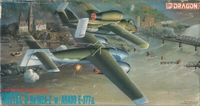 MISTEL 5 HEINKEL HE 162A-2 w/ARADO E-377a 162 A 1/72 DRAGON - LEGGI - Immagine 1 di 2