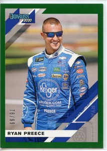 2020 Donruss Racing NASCAR GREEN Parallel #53 Ryan Preece #76/99