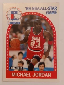 MICHAEL JORDAN 1989 NBA HOOPS ALL-STAR CARD #21 BULLS - Picture 1 of 2