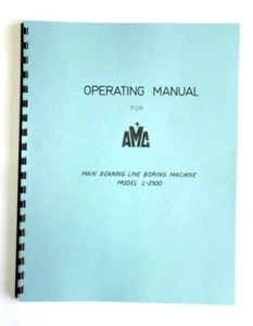 AMC L2500 Line Bore Manual - Picture 1 of 1