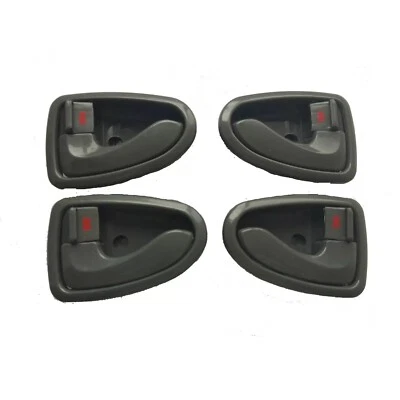 For 2000-2006 Hyundai Accent Inside Gray Front Rear Left Right Door Handle 4Pcs - Imagem 1 de 3