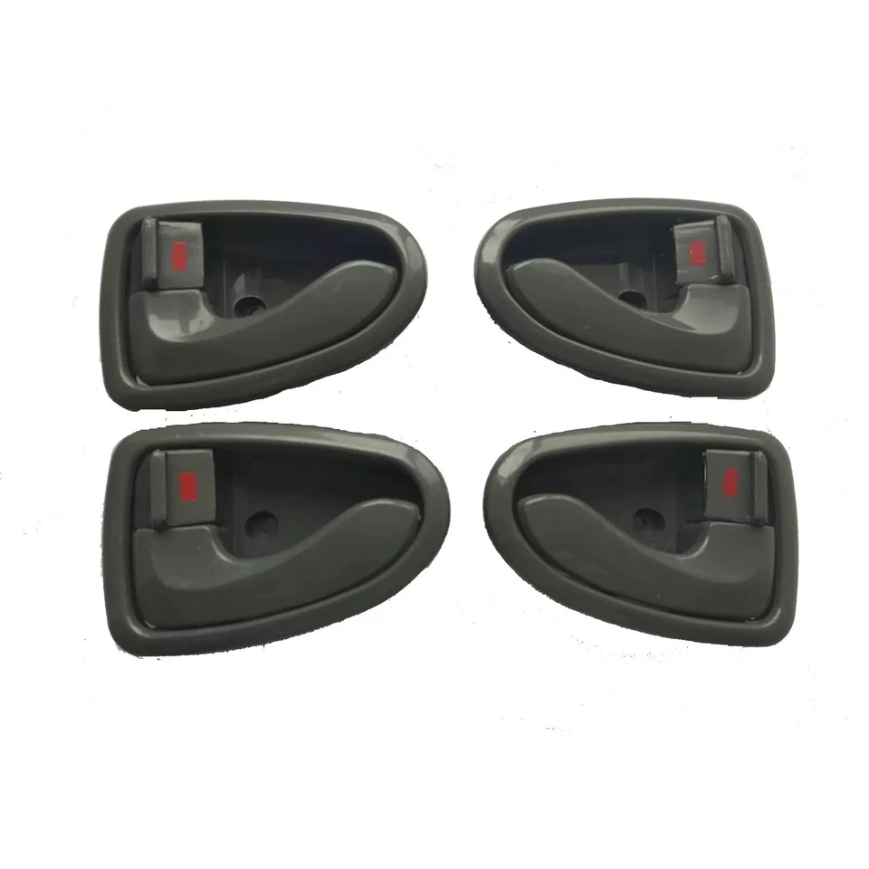 Manija de puerta delantera trasera izquierda derecha gris interior Hyundai Accent 2000-2006 4 piezas Foto 1 de 3