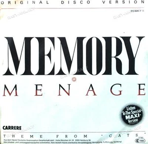 Menage - Memory 7in 1983 (VG/VG) . - Picture 1 of 1