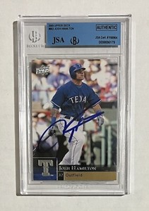 JOSH HAMILTON Signed 2009 Upper Deck Autograph JSA/BAS AUTO