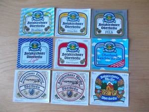 9 alte Bieretiketten Brauerei Oberbräu Holzkirchen - Bild 1 von 1