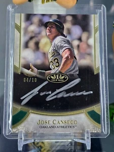 2021 Jose Canseco Topps Tier One Auto /10 Prime Performers Silver Ink - Picture 1 of 2