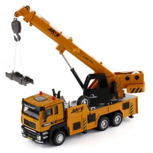 Crane Toy Truck Construction Equipment Model Diecast Toy Vehicle for Boys - Picture 1 of 8