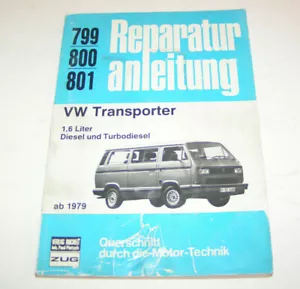 Original Coche Manual de Reparación VW Transporter Bulli - Diesel/Turbodiesel - Imagen 1 de 2