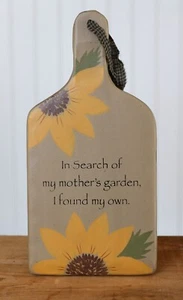 Sonnenblumendeko Gartenschild meiner Mutter primitiv Sommer hängend Paddel - Bild 1 von 2