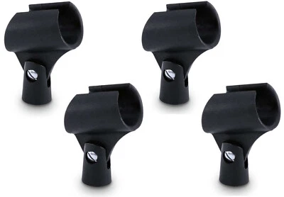 4x PACCS MHK04 Mikrofon Klemme Klammer Halter Clip Clamp, Ø 19 - 26 mm 3/8" 5/8" - Bild 1 von 4