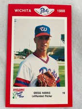 1988 Wichita Pilots Minor League Baseball Card#19-Gregg Harris