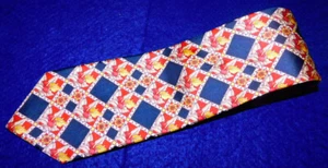 PIERRE BALMAIN MADE IN ENGLAND MULTI COLOR FLORAL/GEOMETRIC TIE - DESIGNER TIES. - Picture 1 of 3