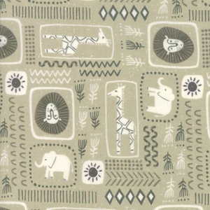 Moda Fabrics Safari by Stacy lest Hsu | Animal print 20644-12 | 100% cotton - Picture 1 of 1
