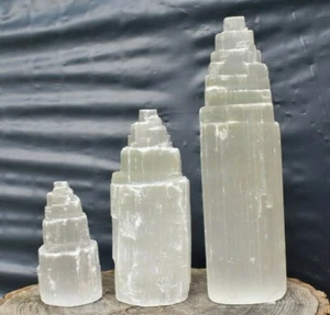 Selenit Berg/Turm Kristall 5,10,15,20 cm Meditation Chakra Spiritualität UK✔ - Bild 1 von 12
