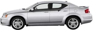 Calcomanías de vinilo de línea delantera a rayas para Dodge Avenger 2008 a 2014 - Imagen 1 de 1