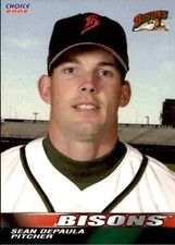 2002 Buffalo Bisons Choice #9 Sean DePaula Derry New Hampshire NH Baseball Card