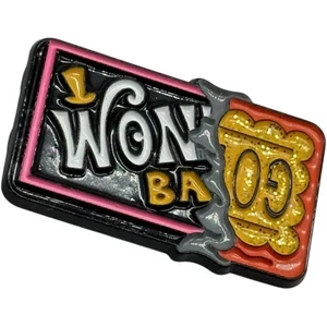 Willy Wonka Golden Ticket Pin Collectible Enamel Lapel Pin Badge - Picture 1 of 4