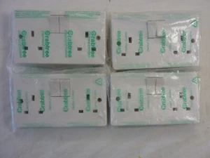 4 x Crabtree 4000 Series Double Switch Socket 13 Amp 2 Gang Double Pole - Picture 1 of 3