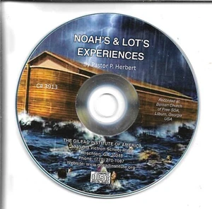 NOAH'S & LOT'S EXPERIENCES by Pastor P. Herbert - CD - Picture 1 of 1