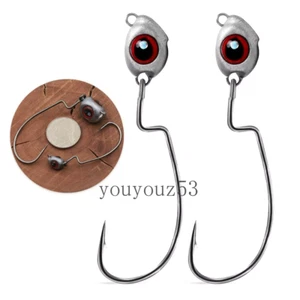 Swing Jig Head Fishing Hook Swimbait Ned Rig Hook Weedless Bass Crappie 1.8g-14g - Picture 1 of 22