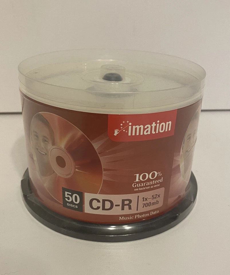 Imation CD-R 700mb Blank  1x-52x Compatible 50 Pack Discs For Data - Image 1 of 1