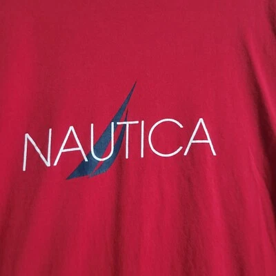 Camiseta Nautica Para Hombre Rojo Logo Vela Camiseta Náutica Talla XXL Foto 1 de 4