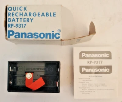 Bateria recarregável rápida Panasonic RP-9137 ~ para reprodutor de cassete - Imagem 1 de 4