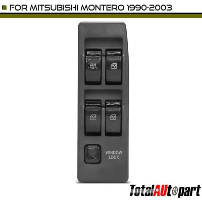 Interruptor de ventana eléctrica para Mitsubishi Montero 1990-2003 conductor delantero izquierdo MR753373 Foto 1 de 4
