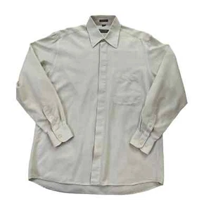 Mondo Di Marco Cream Men's Button Up Shirt Size 34/35 39-8 - Picture 1 of 7