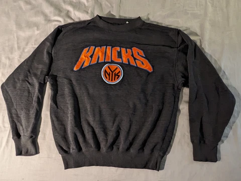Knicks Vintage Crewneck Sweatshirt XL NBA NY New York Gray Sweater VTG Cover