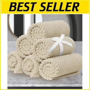 Luxury Quick-Dry 6PC Washcloths | Soft Cotton, Lightweight & Absorbent - Picture 1 of 8