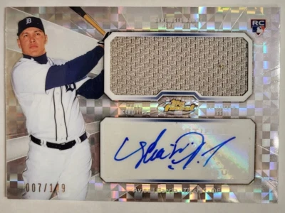 2013 TOPPS FINEST AVISALL GARCIA ROOKIE TIGERS AUTO JERSEY /149 BASEBALL CARD - Image 1 of 2