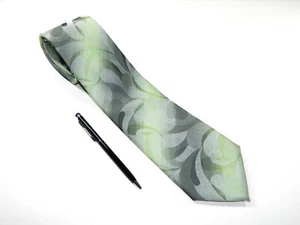 Men's JOHN HENRY Tie NECKTIE ART Minimalism GREEN GARDEN SIMPLICITY NARROW - Picture 1 of 4