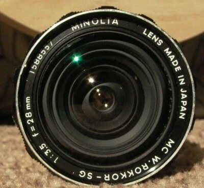 Minolta w.rokkor-SG 28/3.5 #1588557  Sony Canon Nikon olympus Fujifilm Pentax 9+ - Image 1 of 4
