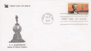 2147   22c   F.A. BARTHOLDI   -  Readers Digest cachet - Imagen 1 de 1