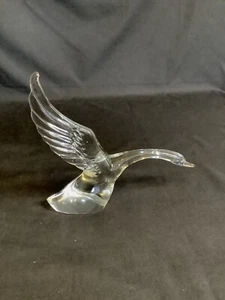 Heisey Glass Flying Goose Figurine Wings Up - Picture 1 of 6