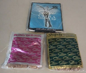 VTG Silkies Ultra Control Top Shapely Perfection & Sheer Toe to Waist Size Large - Picture 1 of 2